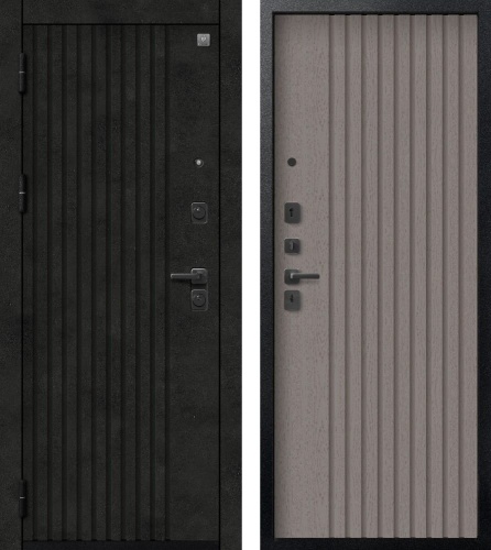 Центурион В-15 Чёрный муар+МДФ Бетон тёмный - Софт ясень грей Центурион В-15 Чёрный муар+МДФ Бетон тёмный - Софт ясень грей